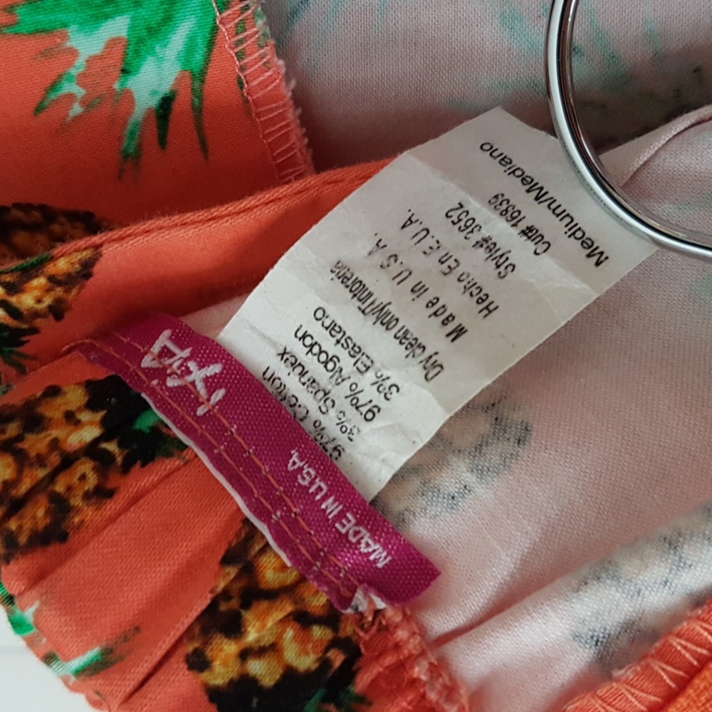 Ixia Summer Fun Tropical Pineapple Print Dress | Size Medium - Picture 10 of 14